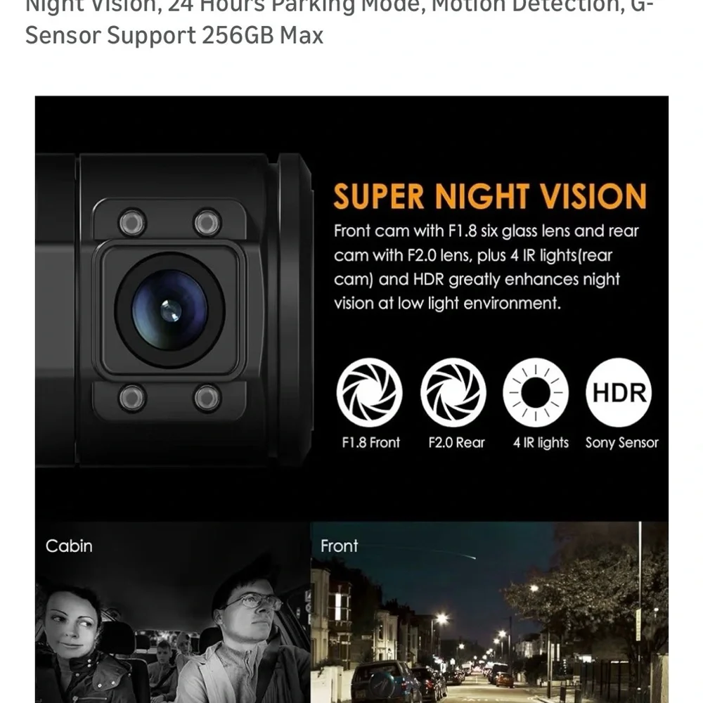 OnDash N2 Pro Dash Cam - Black